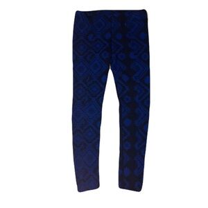 Blue Patterned Leggings